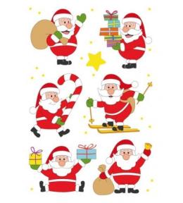 Naklejki Mikałaj z prezentami