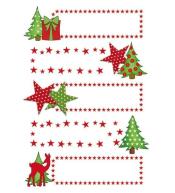 Naklejki na prezenty w gwiazdki