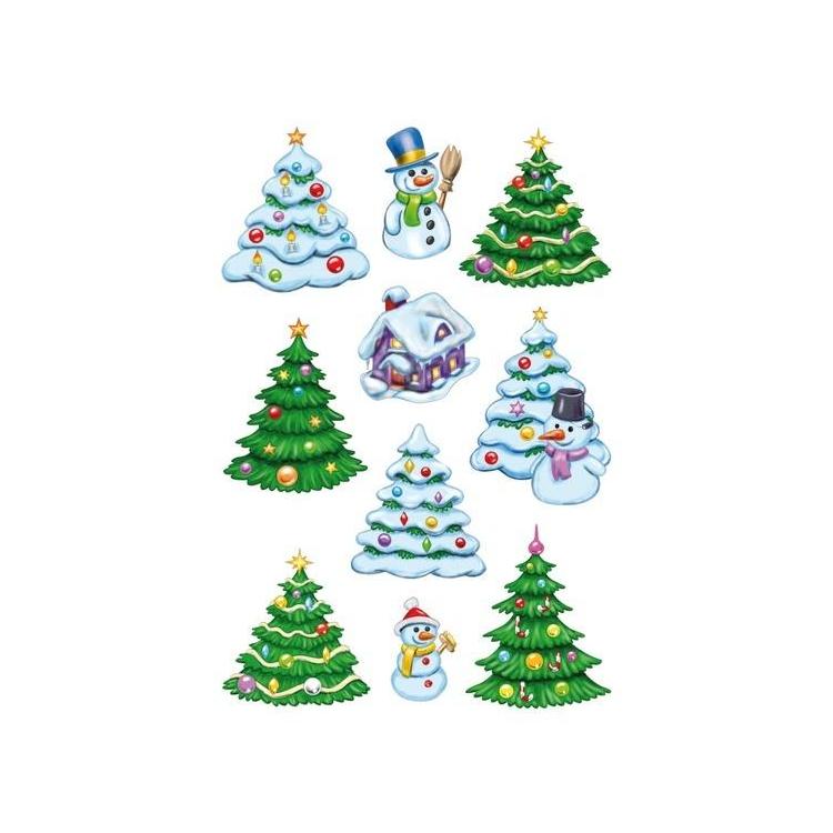 Naklejki białe święta