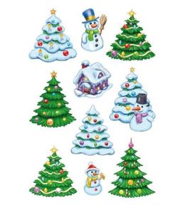 Naklejki białe święta