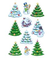 Naklejki białe święta