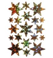 Naklejki gwiazdki holograficzne