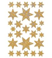 Naklejki gwiazdki złote