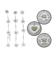 Zawieszka choinkowa drewniana MIX