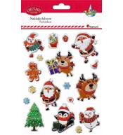 Naklejki świąteczne wypukłe 18szt