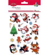 Naklejki świąteczne wypukłe 18szt
