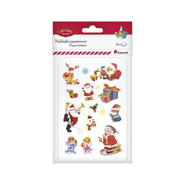 Naklejki papierowe 12 wzorów 120szt