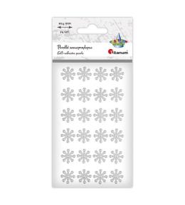 Kryształki samoprzylepne płatki śniegu 24szt