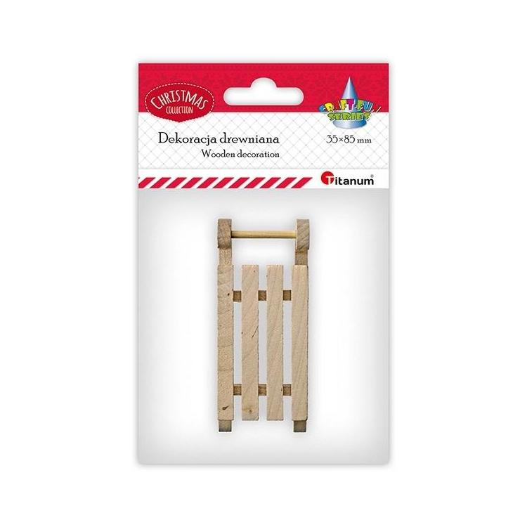 Drewniane sanki 35x85mm wysokość 20mm