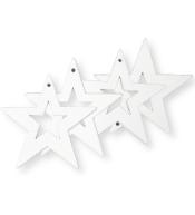 Zawieszka gwiazdki drewniane 4szt