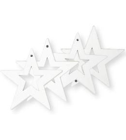 Zawieszka gwiazdki drewniane 4szt