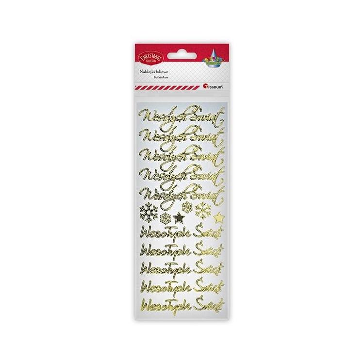 Naklejki foliowe Wesołych Świąt BN