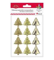 Dekoracje samoprzylepne choinki 12szt