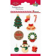 Naklejki świąteczne filcowe 9szt