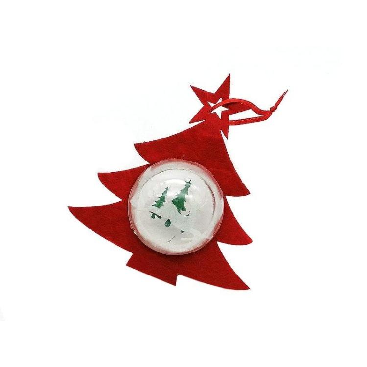 Zawieszka filcowa czerwona MIX