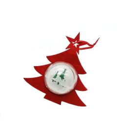 Zawieszka filcowa czerwona MIX