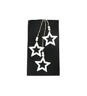 Zawieszki dekoracyjne gwiazdki drewniane