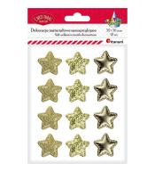Dekoracje samoprzylepne gwiazdki 12szt