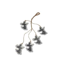 Dekoracja świąteczna anioły 42cm