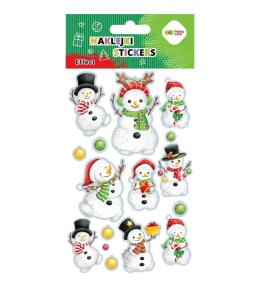 Naklejki Snowman 10x20cm HAPPY COLOR