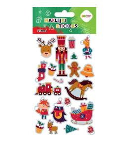 Naklejki Xmas toys 10x20cm HAPPY COLOR