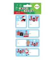 Naklejki Xmas joy tag 10x20cm HAPPY COLOR