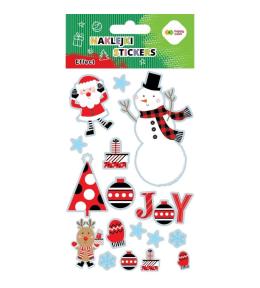 Naklejki Xmas joy 10x20cm HAPPY COLOR