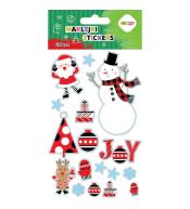 Naklejki Xmas joy 10x20cm HAPPY COLOR