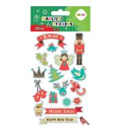 Naklejki Xmas 10x20cm HAPPY COLOR