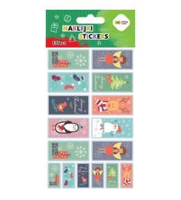 Naklejki Xmas stamp 10x20cm HAPPY COLOR