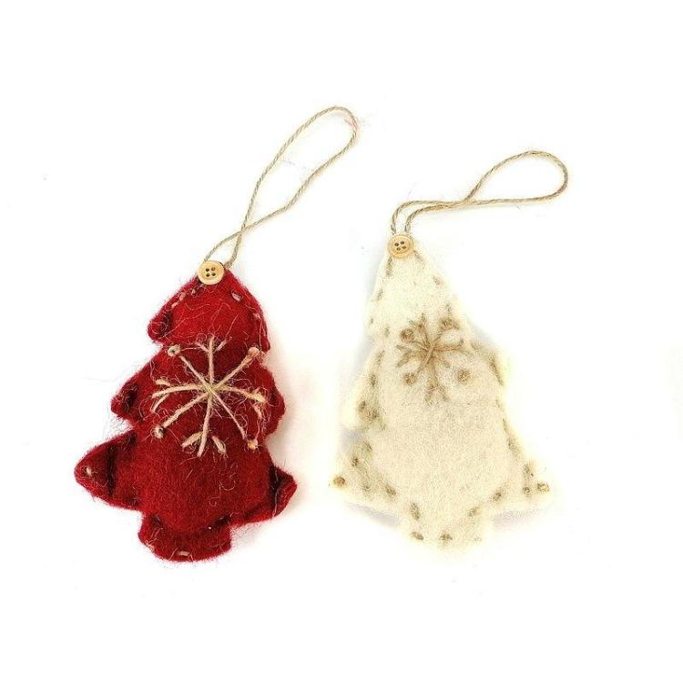 Zawieszka materiałaowa Choinka MIX