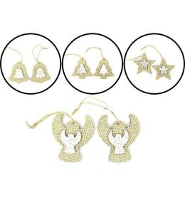 Zawieszki dewniane 2szt MIX