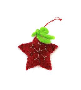 Zawieszka materiałowa gwiazdka