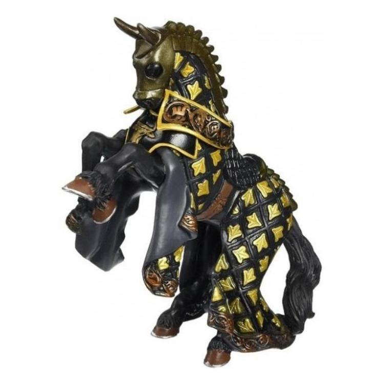 Koń Mistrza broni z byczym czubem