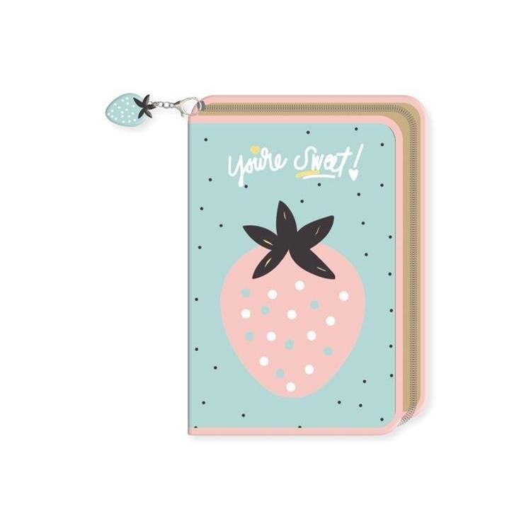 Piórnik jednokomorowy z wyposażeniem Sweet