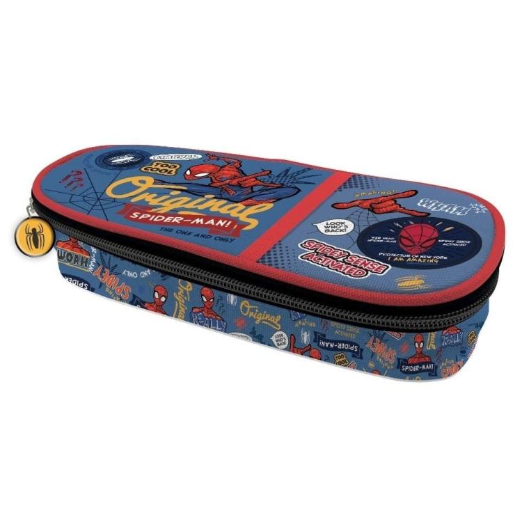 Piórnik szkolny z klapką Spider man