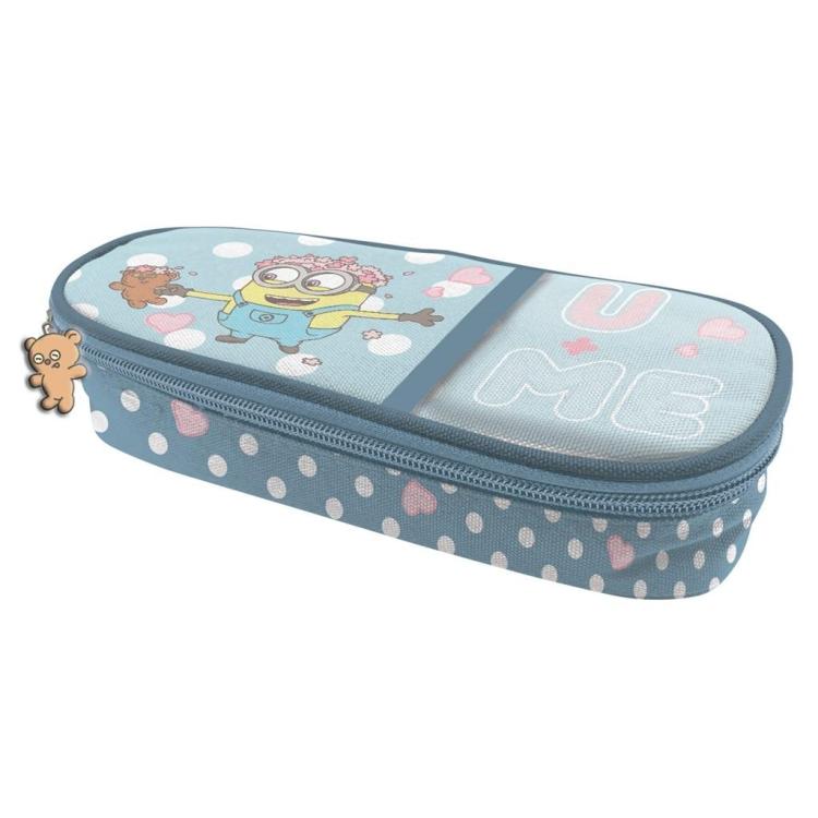 Piórnik szkolny z klapką Minionki