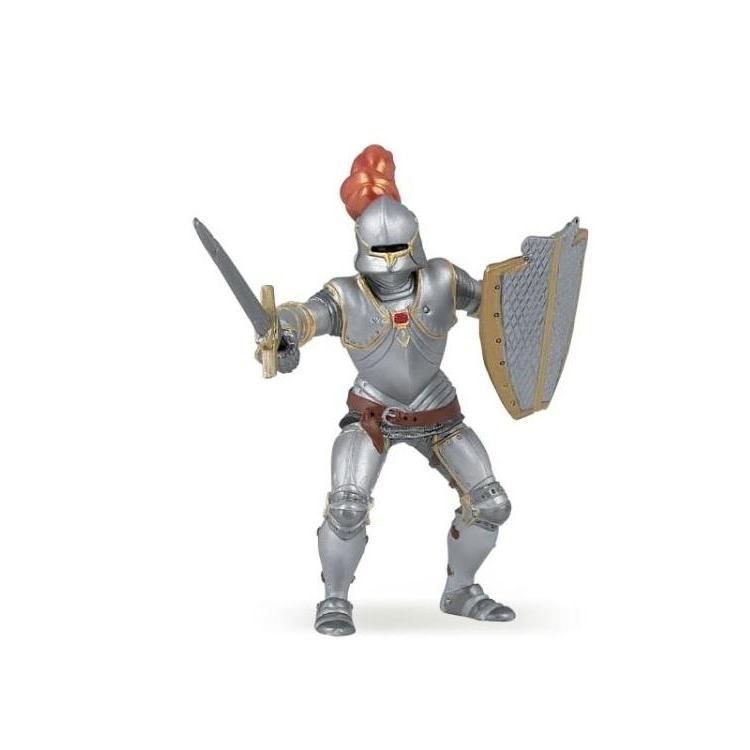 Rycerz w zbroi z pióropuszem