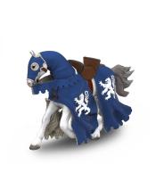 Koń niebieskiego rycerza z włócznią