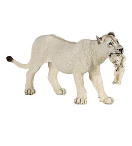 Lwica biała z młodym