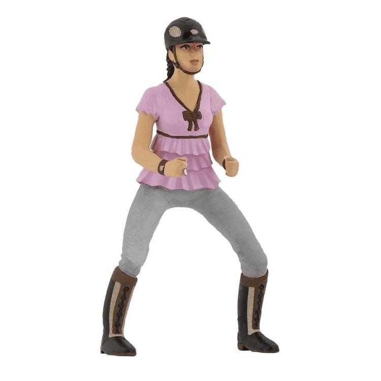 Jeździec dziewczyna różowa