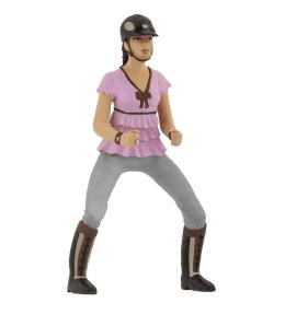 Jeździec dziewczyna różowa