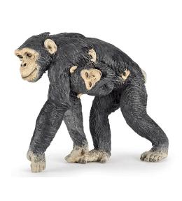 Szympansica z młodym