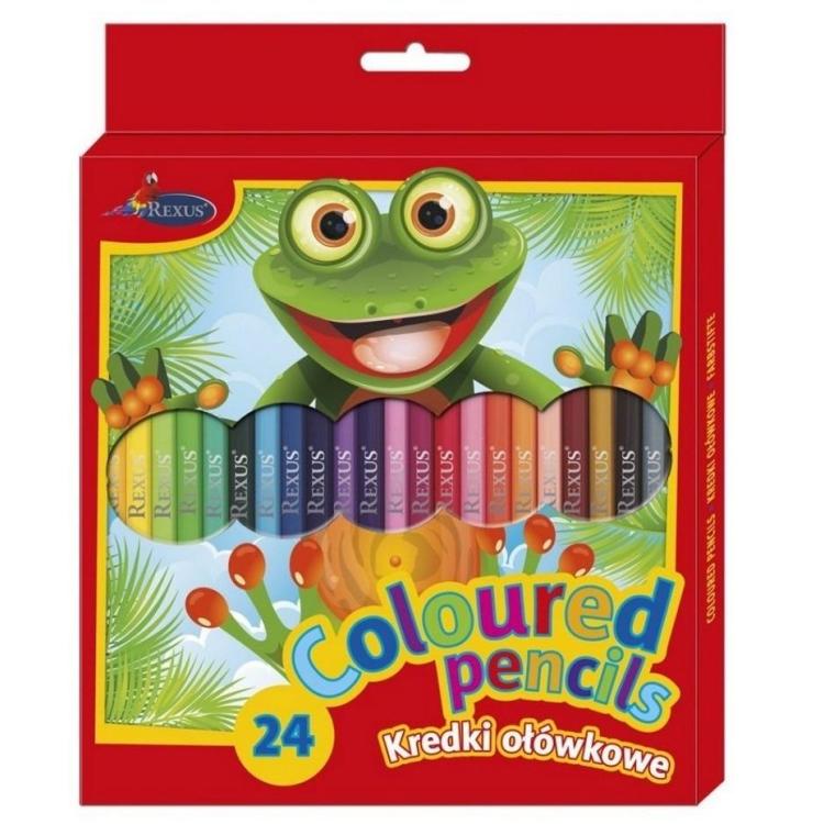 Kredki drewniane 24 kolory