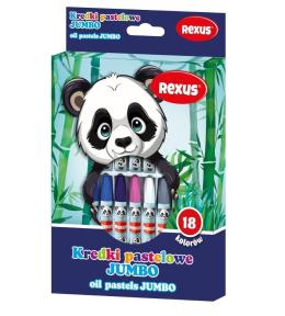 Kredki pastelowe jumbo 18 kolorów