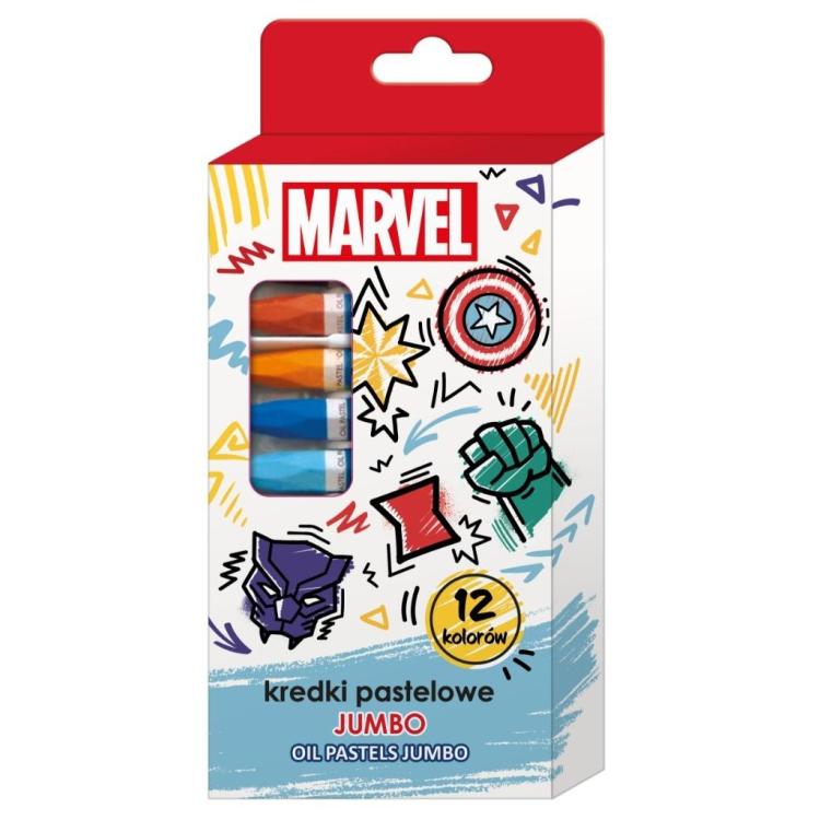 Kredki pastelowe jumbo Avengers 12 kolorów