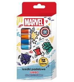 Kredki pastelowe jumbo Avengers 12 kolorów