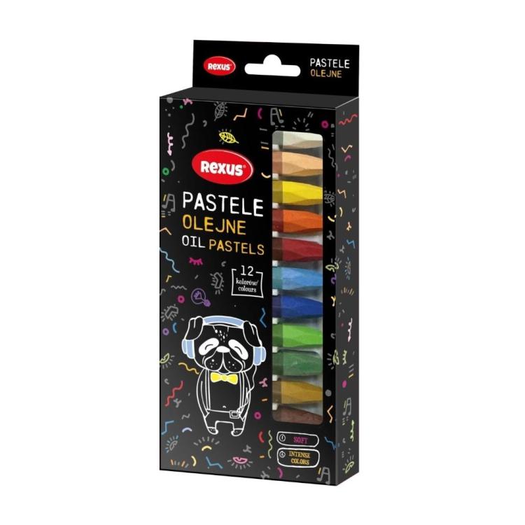 Kredki pastelowe jumbo 12 kolorów