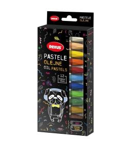 Kredki pastelowe jumbo 12 kolorów