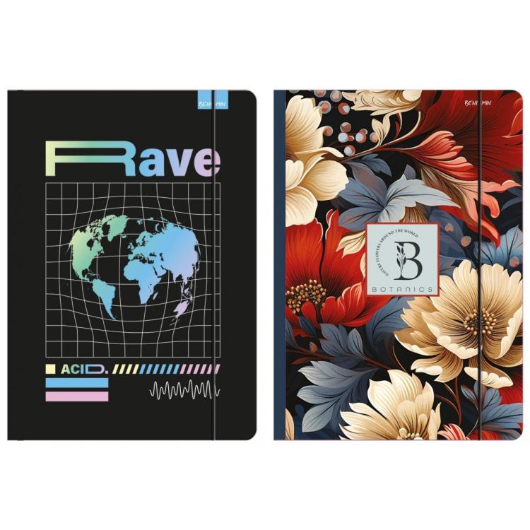 Teczka z gumką A4 Metaliza z drip off mix